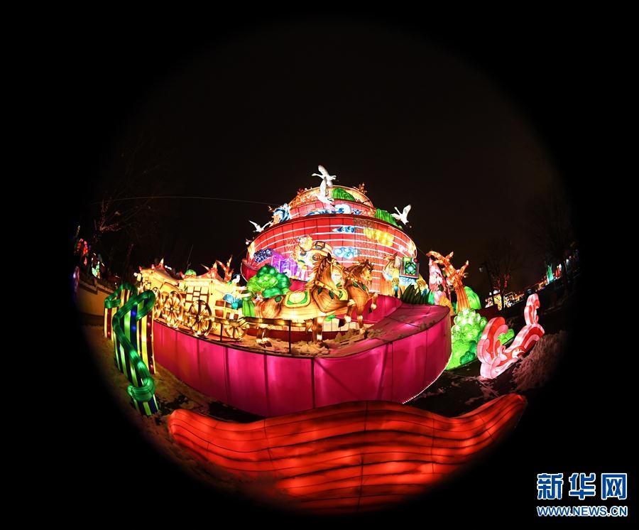 （文化）（11）河南陕州地坑院新年灯会开幕